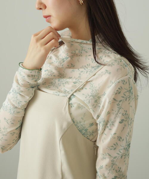 FREE'S MART（フリーズマート）の「◆柄シアーハイネックカットソー（Tシャツ/カットソー・レディース・ホワイト系その他/ベージュ系その他・FREE）」の22枚目の写真