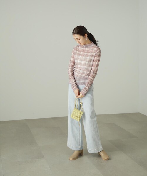 FREE'S MART（フリーズマート）の「◆柄シアーハイネックカットソー（Tシャツ/カットソー・レディース・ホワイト系その他/ベージュ系その他・FREE）」の12枚目の写真