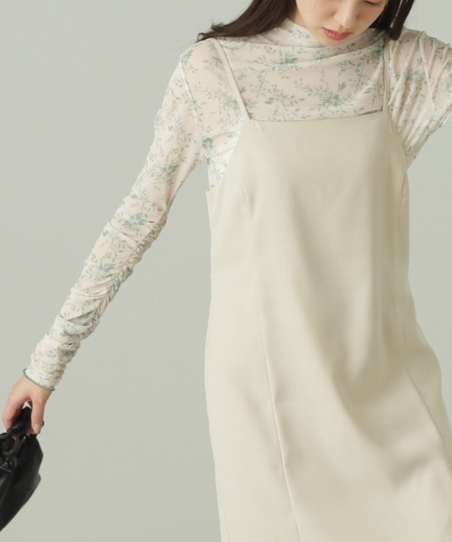 FREE'S MART（フリーズマート）の「◆柄シアーハイネックカットソー（Tシャツ/カットソー・レディース・ホワイト系その他/ベージュ系その他・FREE）」の3枚目の写真