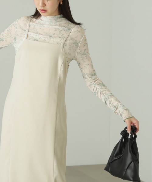 FREE'S MART（フリーズマート）の「◆柄シアーハイネックカットソー（Tシャツ/カットソー・レディース・ホワイト系その他/ベージュ系その他・FREE）」の4枚目の写真