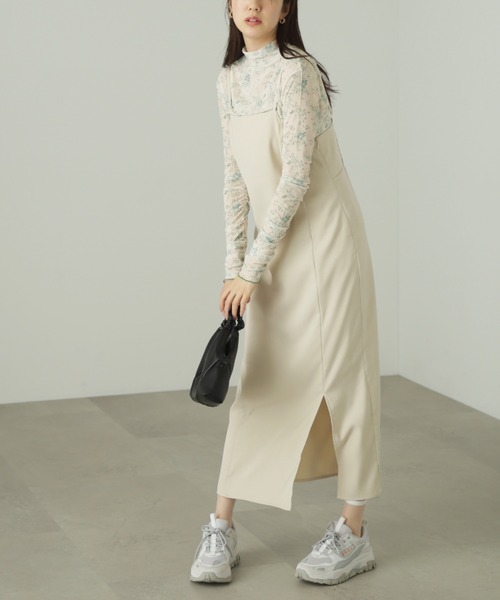 FREE'S MART（フリーズマート）の「◆柄シアーハイネックカットソー（Tシャツ/カットソー・レディース・ホワイト系その他/ベージュ系その他・FREE）」の6枚目の写真