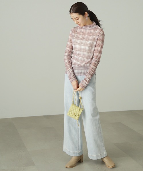 FREE'S MART（フリーズマート）の「◆柄シアーハイネックカットソー（Tシャツ/カットソー・レディース・ホワイト系その他/ベージュ系その他・FREE）」の11枚目の写真