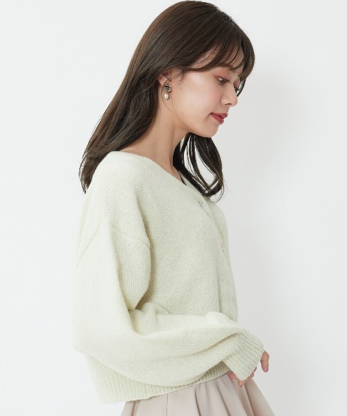 WILLSELECTION（ウィルセレクション）の「ビジュー釦カーディガン（カーディガン/ボレロ・レディース・オフホワイト/ピンク/イエロー・MEDIUM）」の13枚目の写真