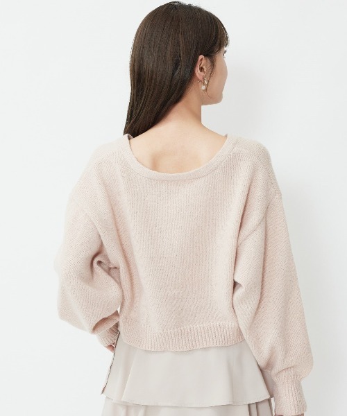 WILLSELECTION（ウィルセレクション）の「ビジュー釦カーディガン（カーディガン/ボレロ・レディース・オフホワイト/ピンク/イエロー・MEDIUM）」の18枚目の写真