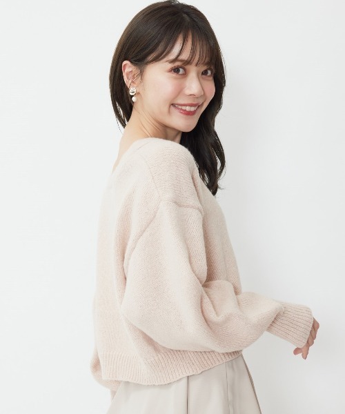 WILLSELECTION（ウィルセレクション）の「ビジュー釦カーディガン（カーディガン/ボレロ・レディース・オフホワイト/ピンク/イエロー・MEDIUM）」の19枚目の写真