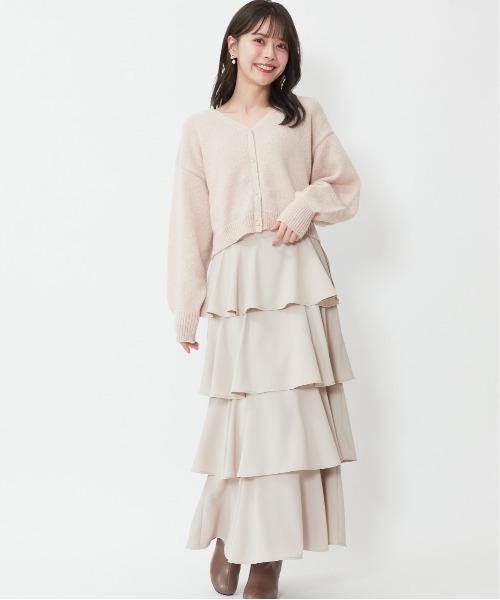 WILLSELECTION（ウィルセレクション）の「ビジュー釦カーディガン（カーディガン/ボレロ・レディース・オフホワイト/ピンク/イエロー・MEDIUM）」の22枚目の写真