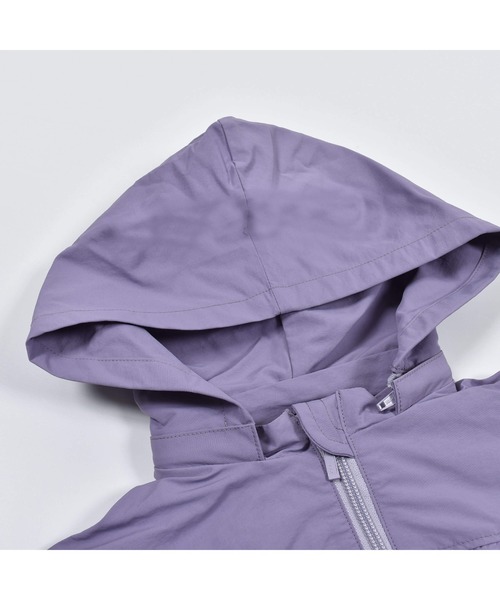 BeBe（ベベ）の「BeBe/【 撥水加工 】 タフタ バック フリル ブルゾン  (90~150cm)（ブルゾン・キッズ・パープル/ベージュ・130/120/100/90/150/110/140）」の16枚目の写真