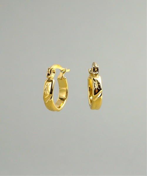 ieLS(イエルズ)の「金属アレルギー対応 「ieLS」ステンレス クロッシング デザインフープピアス(ピアス(両耳用)・メンズ・ゴールド系その他/ゴールド系その他2/ゴールド系その他3・ONE SIZE)」の3枚目の写真