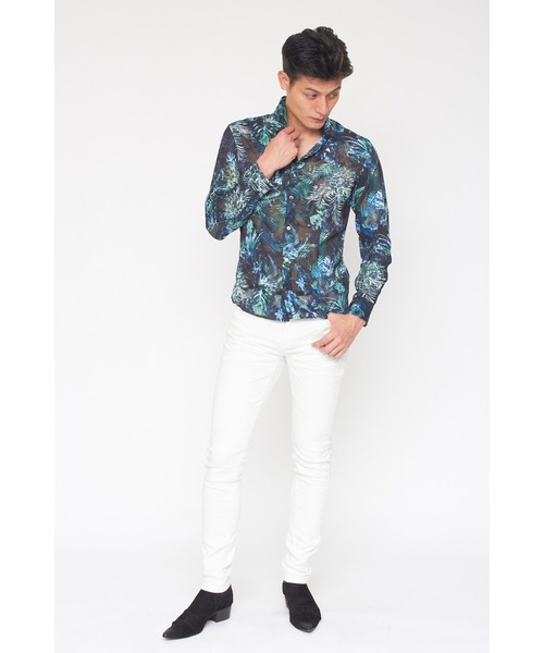 トルネードマート　ネオンジャングルプリントドレスシャツ TORNADO MART（トルネードマート）の「TORNADO MART∴ネオンジャングル