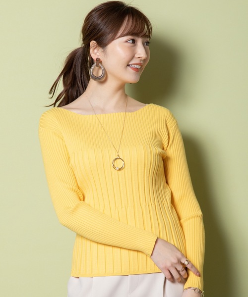 ELVENCE DEUX（エルベンスドゥ）の「スクワランリブキリカエPO（ニット