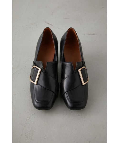 AZUL by moussy(アズールバイマウジー)の「DIAGONAL BELT BUCKLE LOAFER/ダイアゴナルベルトバックルローファー(ローファー・レディース・ブラック/ライトベージュ・LL/LARGE/MEDIUM/SMALL)」の22枚目の写真