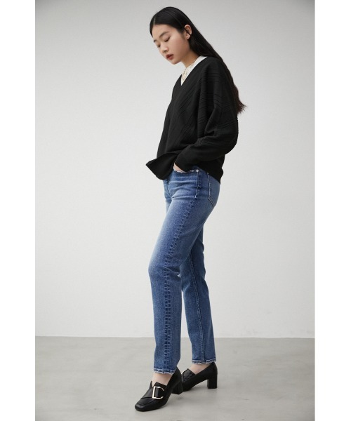 AZUL by moussy(アズールバイマウジー)の「DIAGONAL BELT BUCKLE LOAFER/ダイアゴナルベルトバックルローファー(ローファー・レディース・ブラック/ライトベージュ・LL/LARGE/MEDIUM/SMALL)」の16枚目の写真