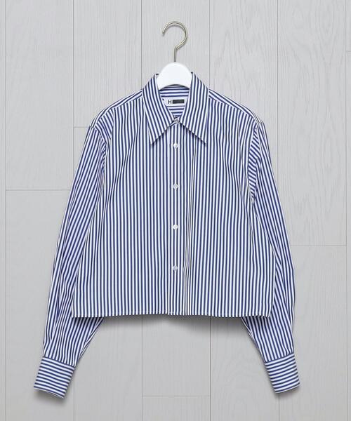 H BEAUTY&YOUTH UNITED ARROWS(エイチビューティーアンドユースユナイテッドアローズ)の「<H>COTTON CLOPPED SHIRT/シャツ(シャツ/ブラウス・レディース・その他1/ホワイト・S/M)」の2枚目の写真