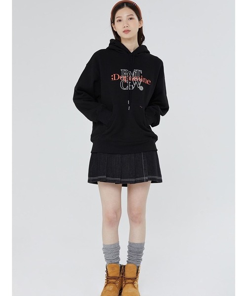 ROMANTIC CROWN（ロマンティッククラウン）の「【UNISEX】ROMANTIC CROWN／フィンガーフーディー(ウラケ)　2183724（スウェット・レディース・ブラック/ライトグレー・LARGE/MEDIUM）」の5枚目の写真