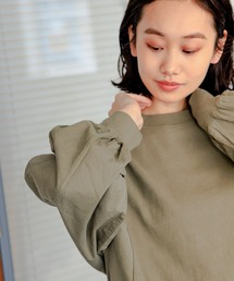 niko and...（ニコアンド）の「製品染めドッキングプルオーバー（Tシャツ/カットソー・レディース）」
