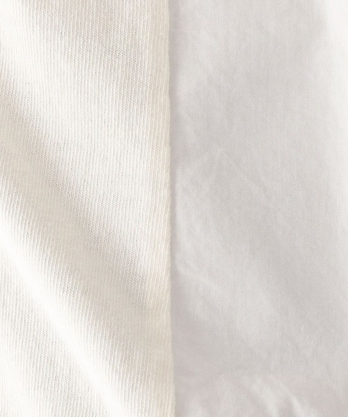 niko and...(ニコアンド)の「製品染めドッキングプルオーバー(Tシャツ/カットソー・レディース・オレンジ/チャコール/オフホワイト/カーキ・MEDIUM/LARGE)」の10枚目の写真