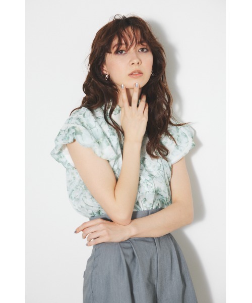 rienda（リエンダ）の「【V&A】バルーンスリーブシャツブラウス 春服（シャツ/ブラウス・レディース・グリーン系その他/ブラック系その他/ベージュ系その他・FREE）」の9枚目の写真