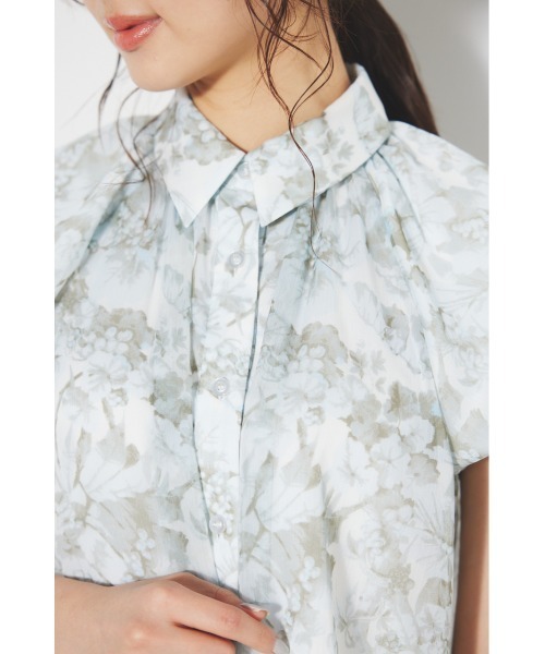 rienda（リエンダ）の「【V&A】バルーンスリーブシャツブラウス 春服（シャツ/ブラウス・レディース・グリーン系その他/ブラック系その他/ベージュ系その他・FREE）」の4枚目の写真