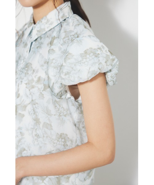 rienda（リエンダ）の「【V&A】バルーンスリーブシャツブラウス 春服（シャツ/ブラウス・レディース・グリーン系その他/ブラック系その他/ベージュ系その他・FREE）」の5枚目の写真