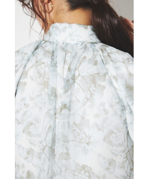 rienda（リエンダ）の「【V&A】バルーンスリーブシャツブラウス 春服（シャツ/ブラウス・レディース・グリーン系その他/ブラック系その他/ベージュ系その他・FREE）」の6枚目の写真