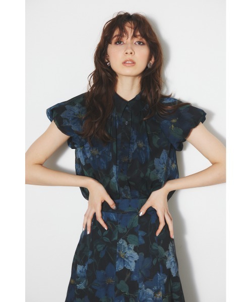 rienda（リエンダ）の「【V&A】バルーンスリーブシャツブラウス 春服（シャツ/ブラウス・レディース・グリーン系その他/ブラック系その他/ベージュ系その他・FREE）」の13枚目の写真