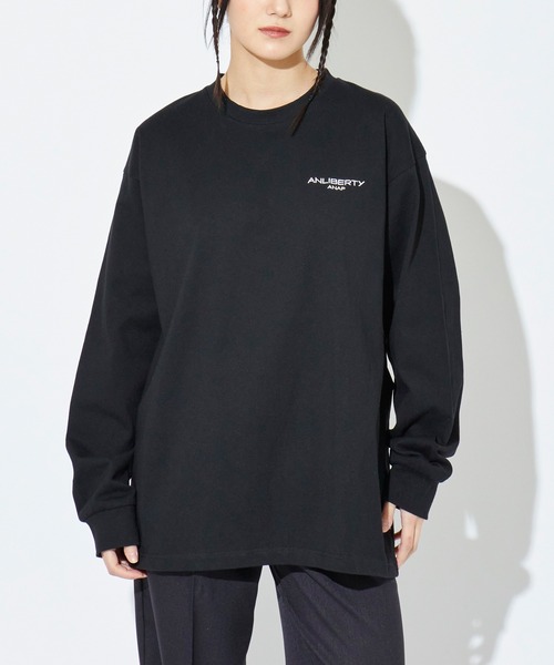 ANLIBERTY ANAP(アンリバティアナップ)の「ANLIBERTYベーシックロゴロングスリーブTシャツ【ユニセックス】(Tシャツ/カットソー・レディース・グリーン/ネイビー/ブラック・S/M)」の10枚目の写真