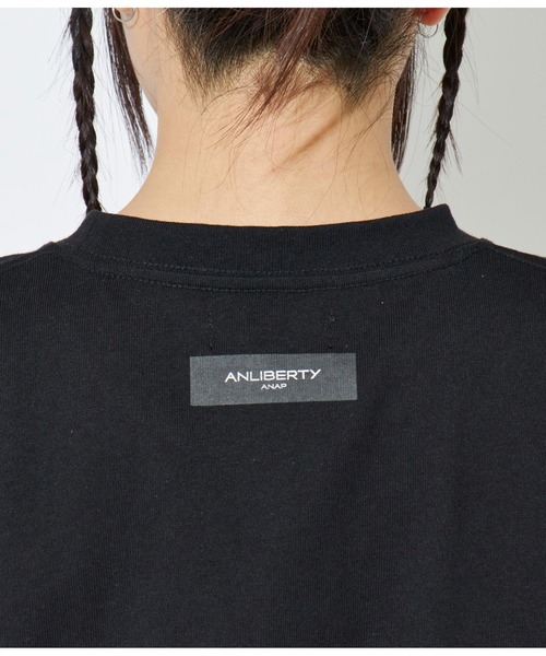 ANLIBERTY ANAP(アンリバティアナップ)の「ANLIBERTYベーシックロゴロングスリーブTシャツ【ユニセックス】(Tシャツ/カットソー・レディース・グリーン/ネイビー/ブラック・S/M)」の9枚目の写真