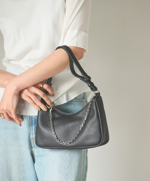 RIVE DROITE（リヴドロワ）の「シーンを問わず使い勝手抜群/チェーンハンドバッグ（ハンドバッグ・レディース・ライトグレー/ブラック/オレンジ/グリーン系その他・FREE）」の13枚目の写真