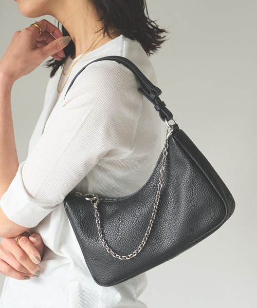 RIVE DROITE（リヴドロワ）の「シーンを問わず使い勝手抜群/チェーンハンドバッグ（ハンドバッグ・レディース・ライトグレー/ブラック/オレンジ/グリーン系その他・FREE）」の9枚目の写真