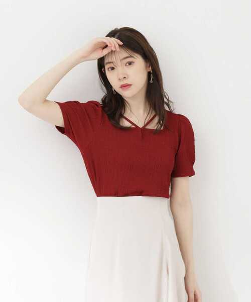 PROPORTION BODY DRESSING（プロポーションボディドレッシング）の「２Ｗａｙパフスリーブカットソー / 1213160503（Tシャツ/カットソー・レディース・イエロー/ブラック/ホワイト系その他/レッド/オフホワイト・MEDIUM/SMALL）」の5枚目の写真