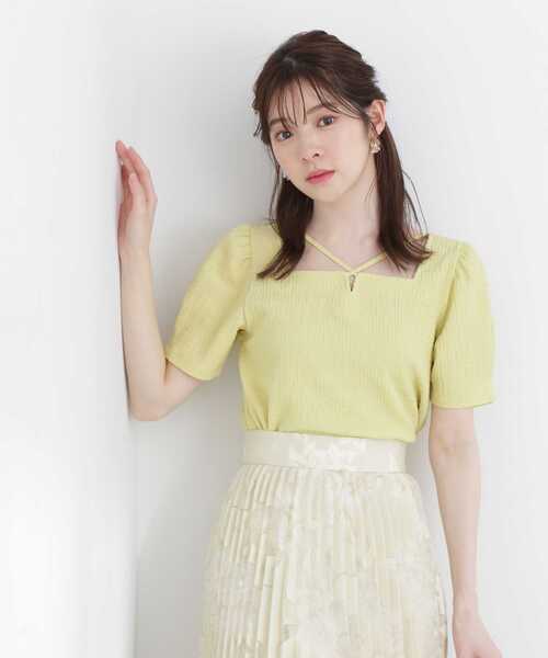 PROPORTION BODY DRESSING（プロポーションボディドレッシング）の「２Ｗａｙパフスリーブカットソー / 1213160503（Tシャツ/カットソー・レディース・イエロー/ブラック/ホワイト系その他/レッド/オフホワイト・MEDIUM/SMALL）」の4枚目の写真