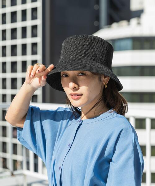 SENSE OF PLACE by URBAN RESEARCH（センスオブプレイスバイアーバンリサーチ）の「サーモバケットハット（ハット・レディース・ブラック/アイボリー・ONE）」の3枚目の写真