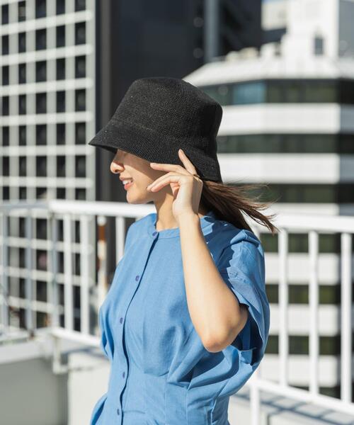 SENSE OF PLACE by URBAN RESEARCH（センスオブプレイスバイアーバンリサーチ）の「サーモバケットハット（ハット・レディース・ブラック/アイボリー・ONE）」の4枚目の写真