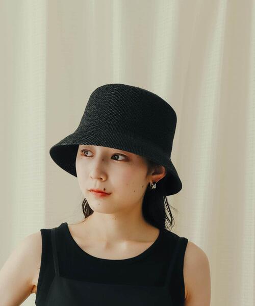 SENSE OF PLACE by URBAN RESEARCH（センスオブプレイスバイアーバンリサーチ）の「サーモバケットハット（ハット・レディース・ブラック/アイボリー・ONE）」の6枚目の写真