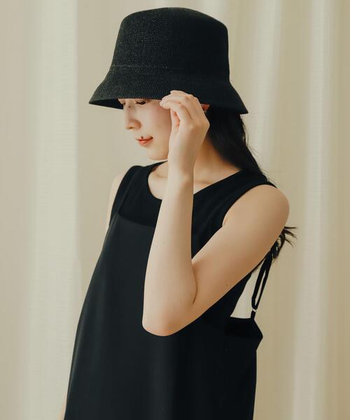 SENSE OF PLACE by URBAN RESEARCH（センスオブプレイスバイアーバンリサーチ）の「サーモバケットハット（ハット・レディース・ブラック/アイボリー・ONE）」の8枚目の写真