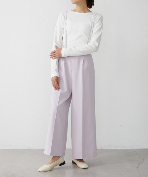 for/c（フォーシー）の「[新色追加]USAコットン前後2WAYバックシャンロンT【サスティナブル】（Tシャツ/カットソー・レディース・ラベンダー/ホワイト/ブラック/ホワイト×ブラック/ライム/ブルー/ブラウン/ネイビー/チャコールグレー/レッド/ライトブラウン・LL/L/M/S）」の17枚目の写真