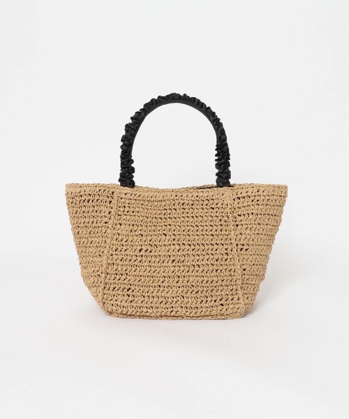 RODE SKO(ロデスコ)の「フリルハンドルペーパーバッグ(かごバッグ・レディース・グレー/ナチュラル/ベージュ・ONE)」の10枚目の写真