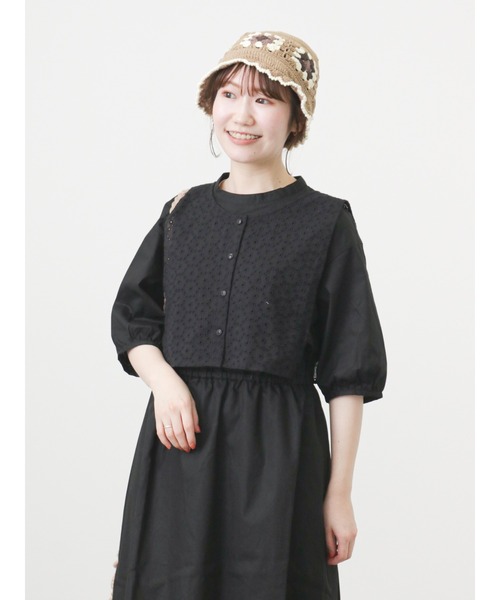 ehka sopo（エヘカソポ）の「レースジレセットワンピース（ワンピース・レディース・グレー/ブラック/ベージュ・ﾌﾘ-）」の10枚目の写真