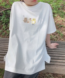 〇3匹ぽこぽこアニマルTシャツ
