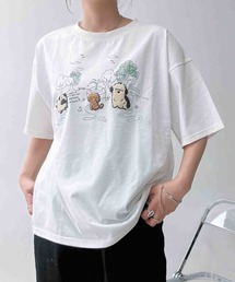 〇3匹ぽこぽこアニマルTシャツ