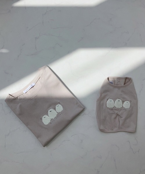 AS KNOW AS plus（アズノゥアズプラス）の「〇3匹ぽこぽこアニマルTシャツ（Tシャツ/カットソー・レディース・ホワイト系/ブラック系/ベージュ系/サックスブルー系/ホワイト系1/ブラック系1/ミント/ペールイエロー/ホワイト系2/ベージュ系2/ネイビー系2/ブルー系2/ホワイト系3/ブラック系3/ベージュ系3/グリーン系3/ホワイト系4/ブラック系4/ブルー系4/イエロー系4/ホワイト系5/ブラック系5/ベージュ系5/ブルー系5/ホワイト系6/ブラック系6/ベージュ系6/ブルー系6/ホワイト系7/ベージュ系7/グリーン系7/ブラック系7・FREE）」の16枚目の写真