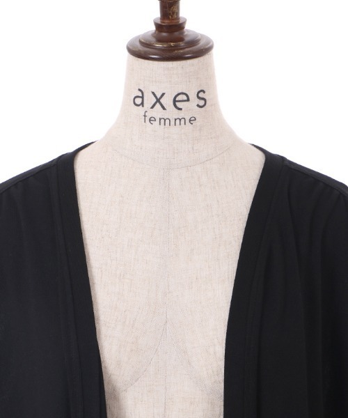 axes femme(アクシーズファム)の「バックレースUVカットカーデ(カーディガン/ボレロ・レディース・ブラック/ブルー/キャメル/ホワイト・FREE)」の7枚目の写真