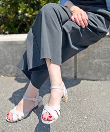 Sugar Sugar | 【SUGAR SUGAR シュガーシュガー】デザインヒールクロスストラップサンダル(サンダル)