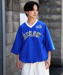 【SPINNS】半袖ナイロンプルオーバー