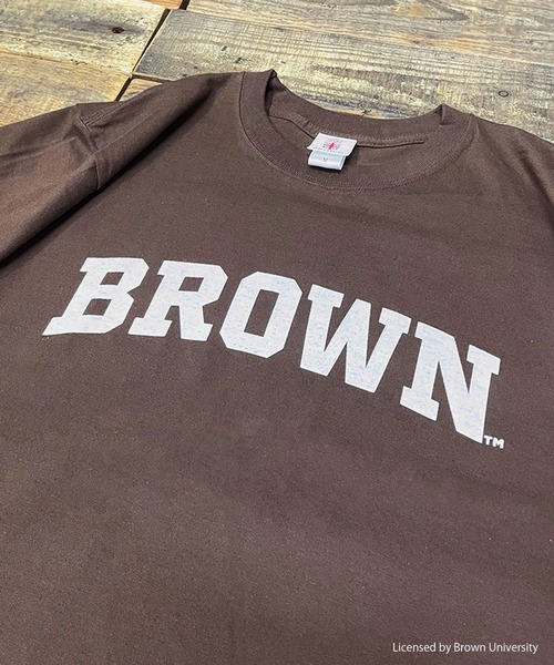 FUNALIVE(ファンアライブ)の「BROWN 半袖Tシャツ ロゴプリント(Tシャツ/カットソー・メンズ・ブラウン・M/XL/L)」の1枚目の写真