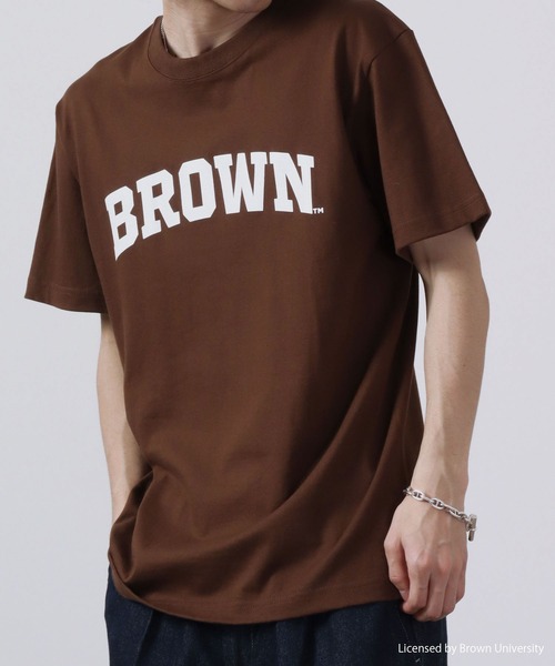 FUNALIVE(ファンアライブ)の「BROWN 半袖Tシャツ ロゴプリント(Tシャツ/カットソー・メンズ・ブラウン・M/XL/L)」の3枚目の写真