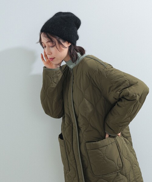 Ray BEAMS（レイビームス）の「Ray BEAMS / アンゴラ混 ビーニー（ニットキャップ/ビーニー・レディース・ピンク/オフホワイト/ブラック・ONE SIZE）」の7枚目の写真