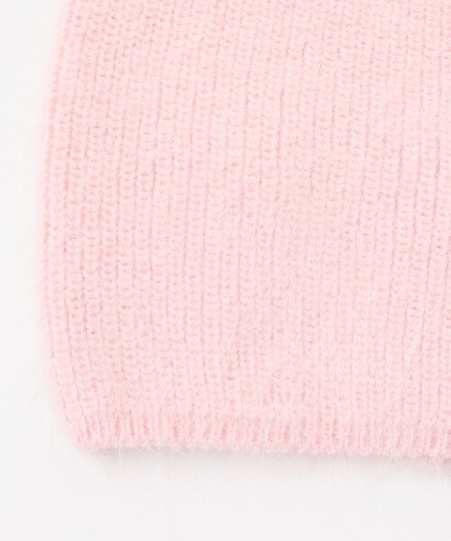 Ray BEAMS（レイビームス）の「Ray BEAMS / アンゴラ混 ビーニー（ニットキャップ/ビーニー・レディース・ピンク/オフホワイト/ブラック・ONE SIZE）」の19枚目の写真