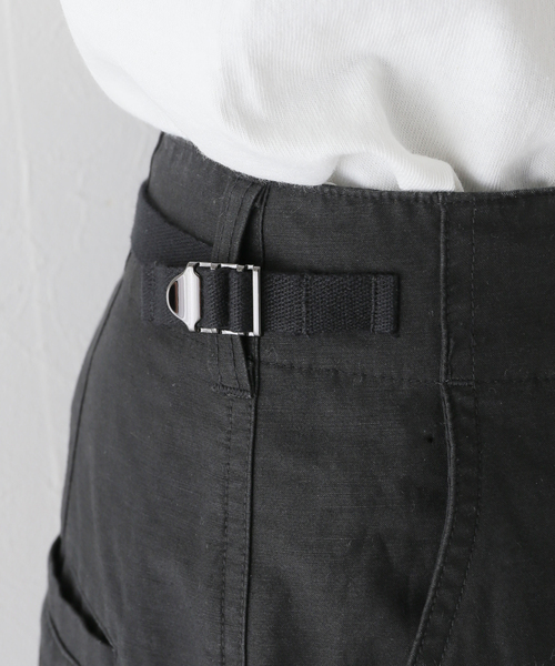 SLOBE citron.（スローブシトロン）の「SLOBE citron. ギガフィールドカーゴ（カーゴパンツ・レディース・ブラック/アイボリー・FREE）」の15枚目の写真