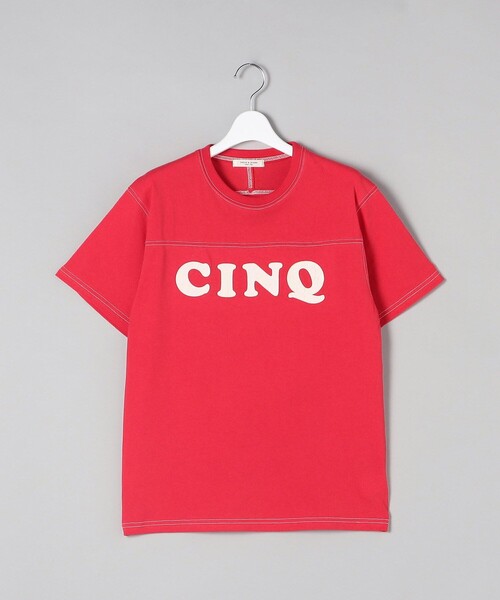 FREAK'S STORE（フリークスストア）の「配色ステッチロゴTシャツ（Tシャツ/カットソー・レディース・オフホワイト/レッド/ネイビー・ﾌﾘ-）」の17枚目の写真